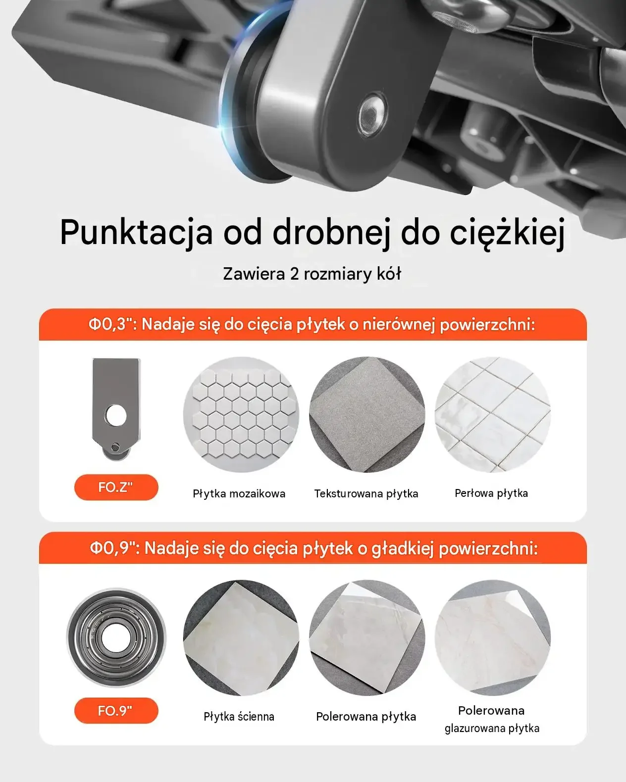 Przecinarka do glazury ręczna maszynka płytki kafelki gres 600 mm 60 cm - obrazek 3