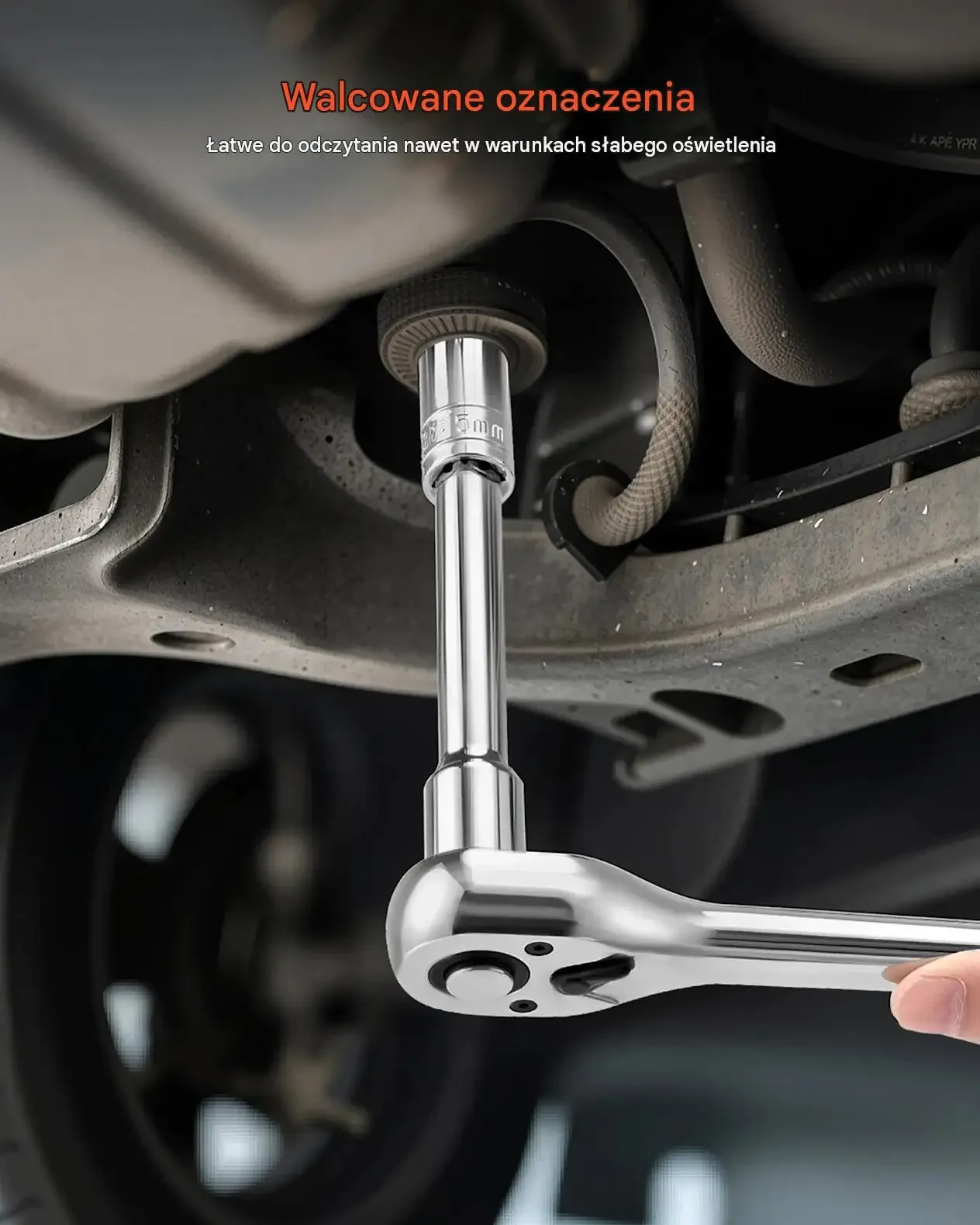Zestaw kluczy nasadowych 149 sztuk mocna stal CR-V 9,5 6,4 12,7 mm walizka - obrazek 4