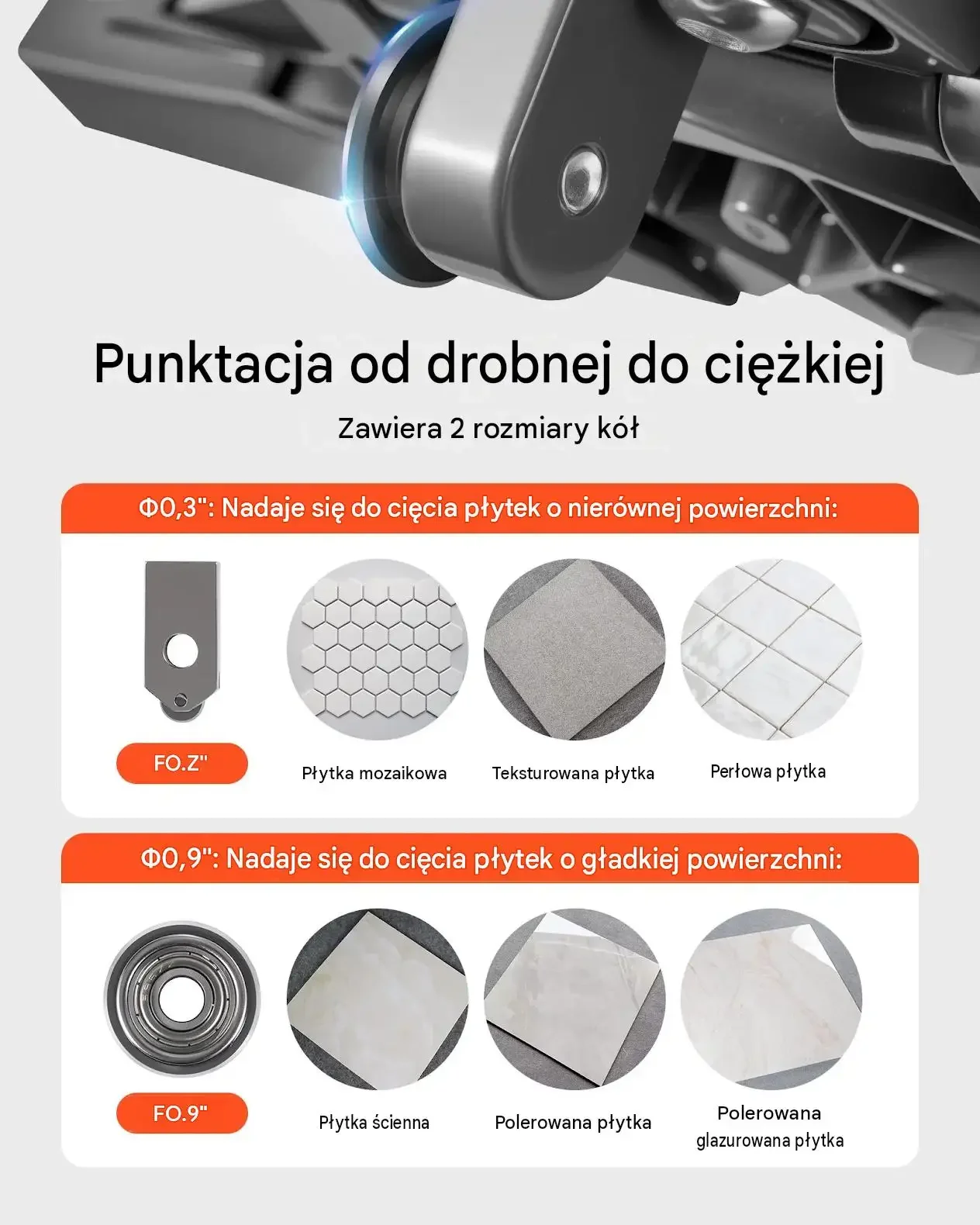 Przecinarka glazury płytki gres maszynka ręczna 1800 mm mocna prowadnica - obrazek 4