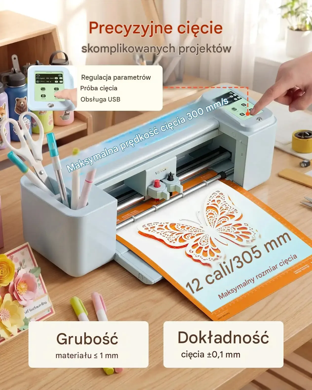 Ploter tnący winylu 30 cm ekran dotykowy zestaw sprzętu Mac Windows Android - obrazek 5