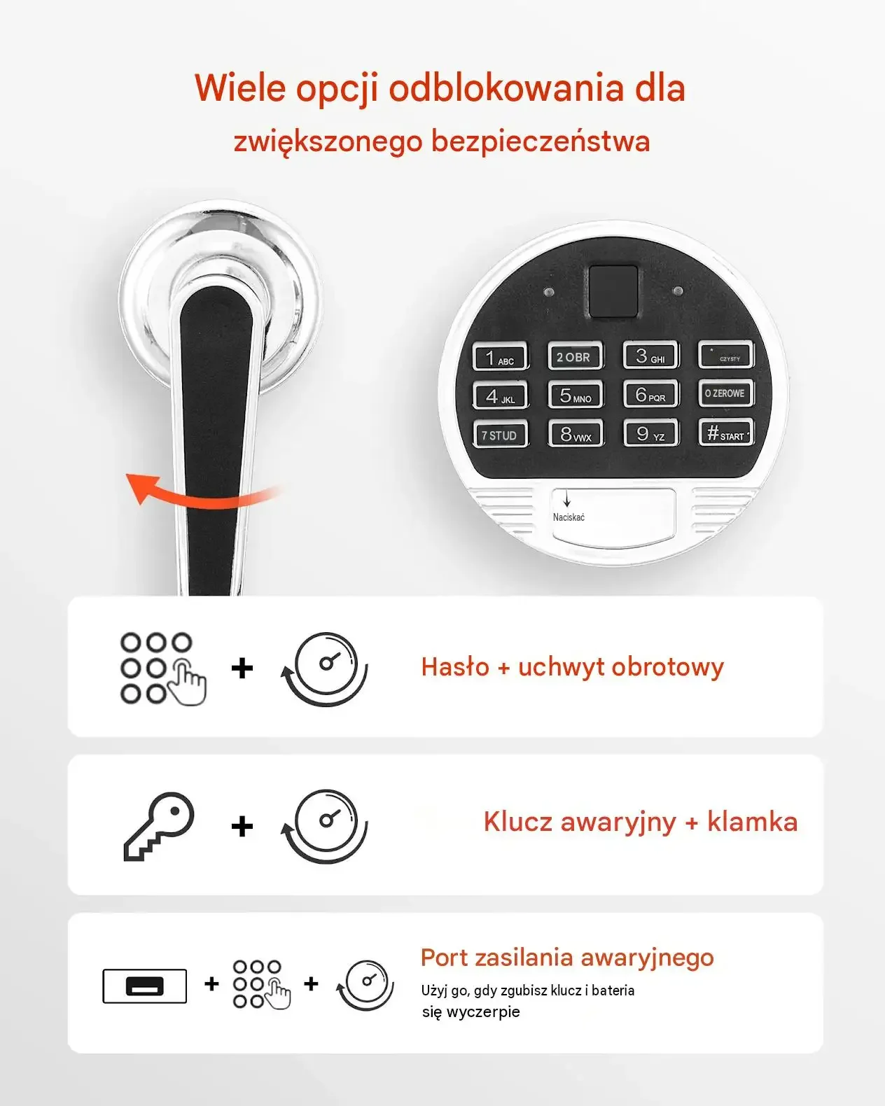 Sejf wrzutowy czarny mocna stal 1,2 stopy klawiatura 2 poziomy kasowy biuro - obrazek 3