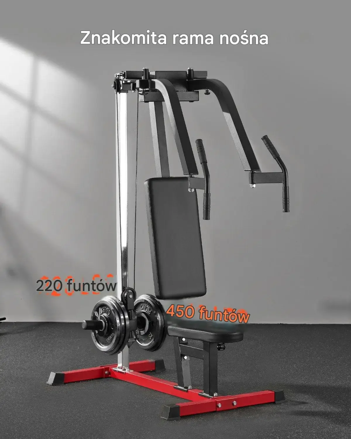 Stabilna maszyna butterfly rozpiętki klatka plecy 204 kg siłownia mocna - obrazek 2