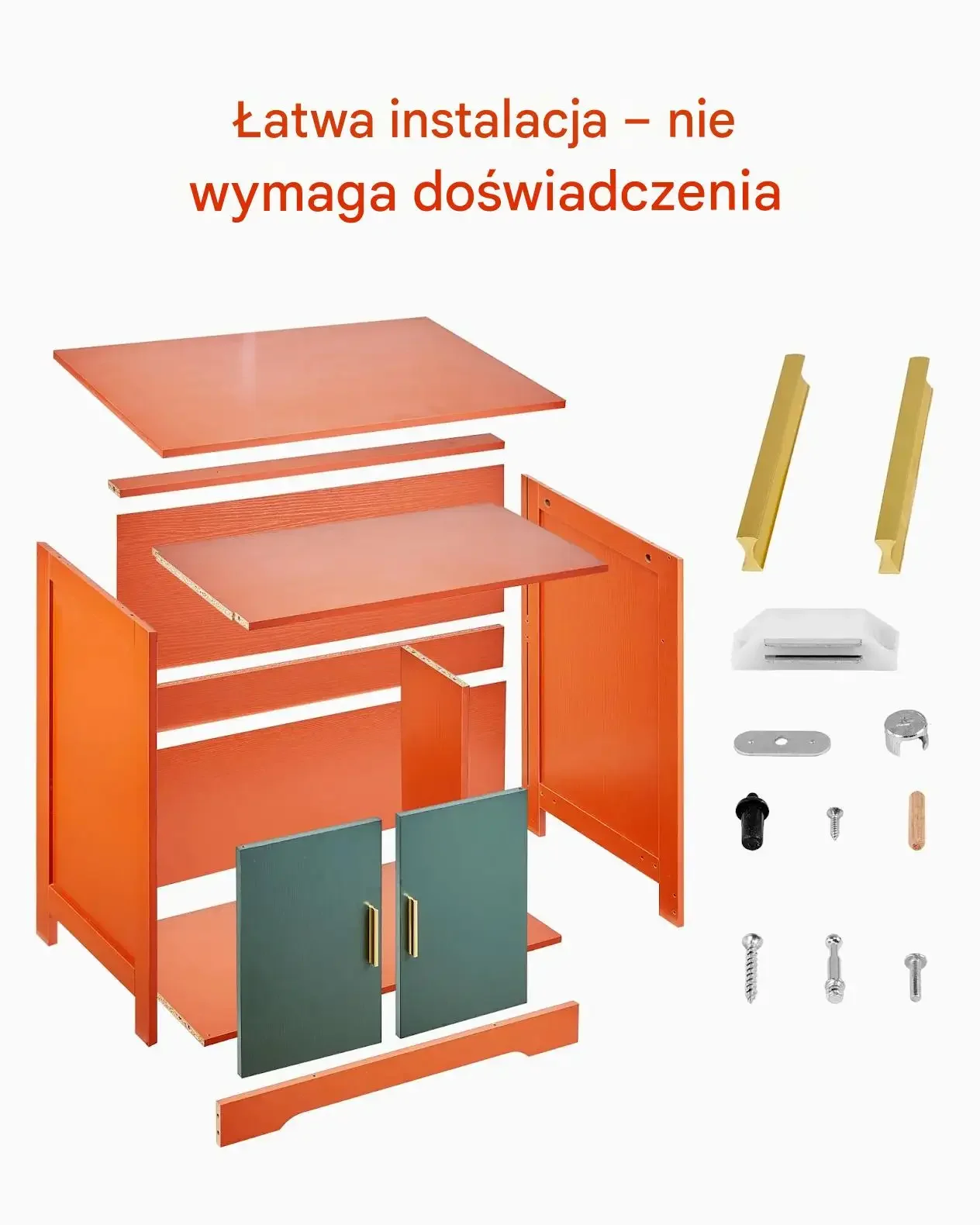 Szafka na kuwetę kota drewniana premium półka schowek 79,2 x 43 x 71 cm - obrazek 4