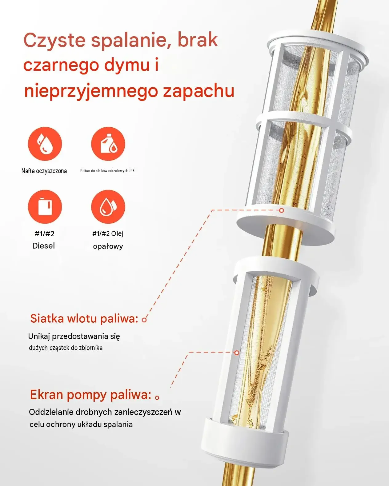 Nagrzewnica olejowa torpedo 50 kW czarna mocna diesel kółka termostat - obrazek 2