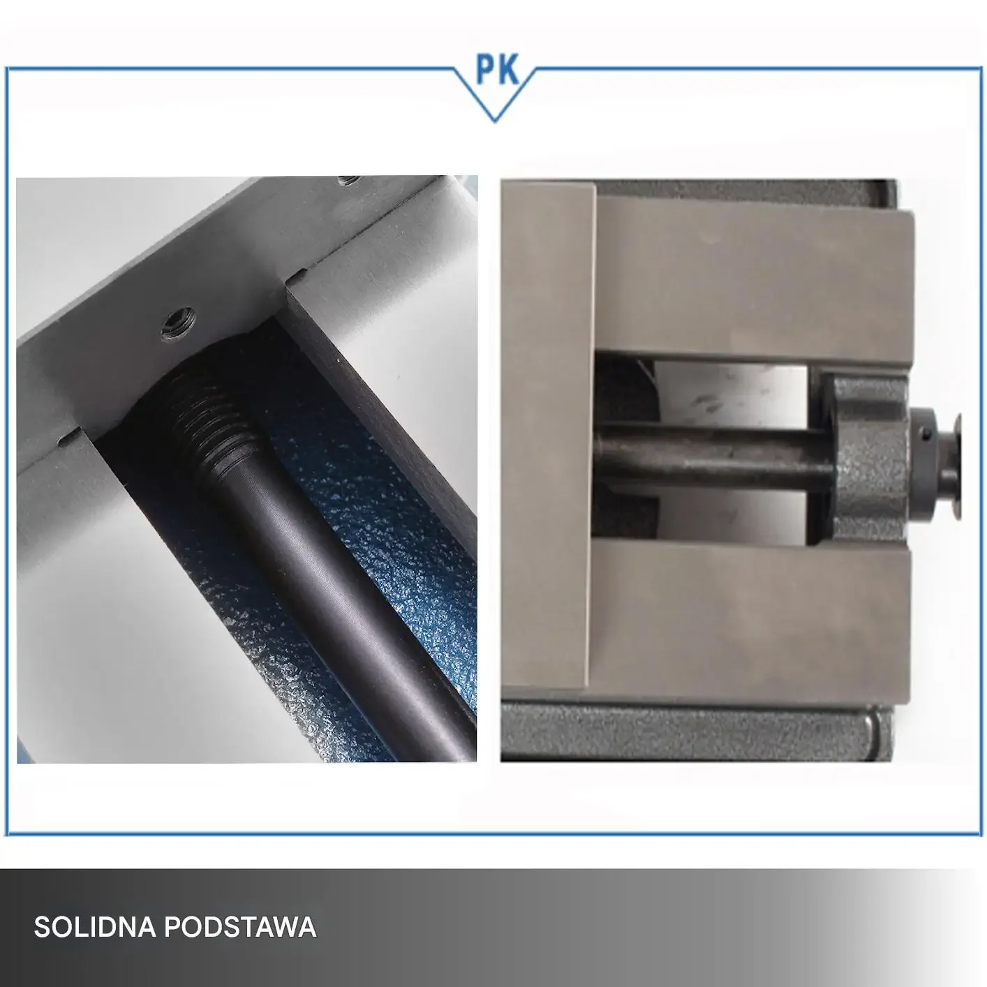 Imadło maszynowe obrotowe frezarskie wiertarskie 125 mm premium czarne BHP - obrazek 6