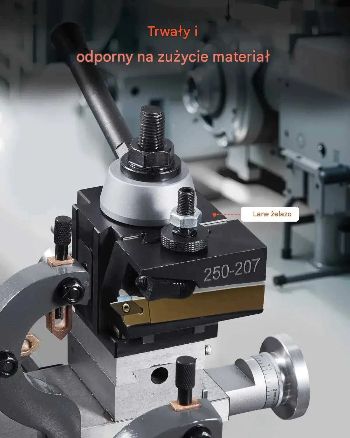 Uchwyt tokarski szybkomocujący zestaw 6 części stalowy 254-381 mm premium - obrazek 4