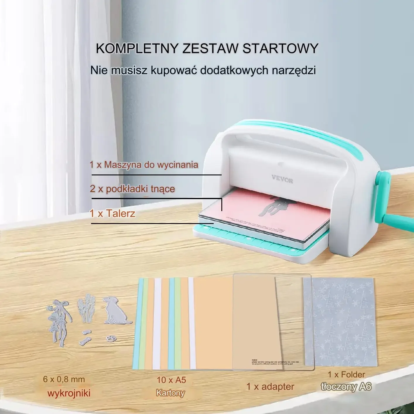 Dziurkacz Ozdobny do Papieru Maszyna do Wycinania i Tłoczenia – 226 mm - obrazek 2