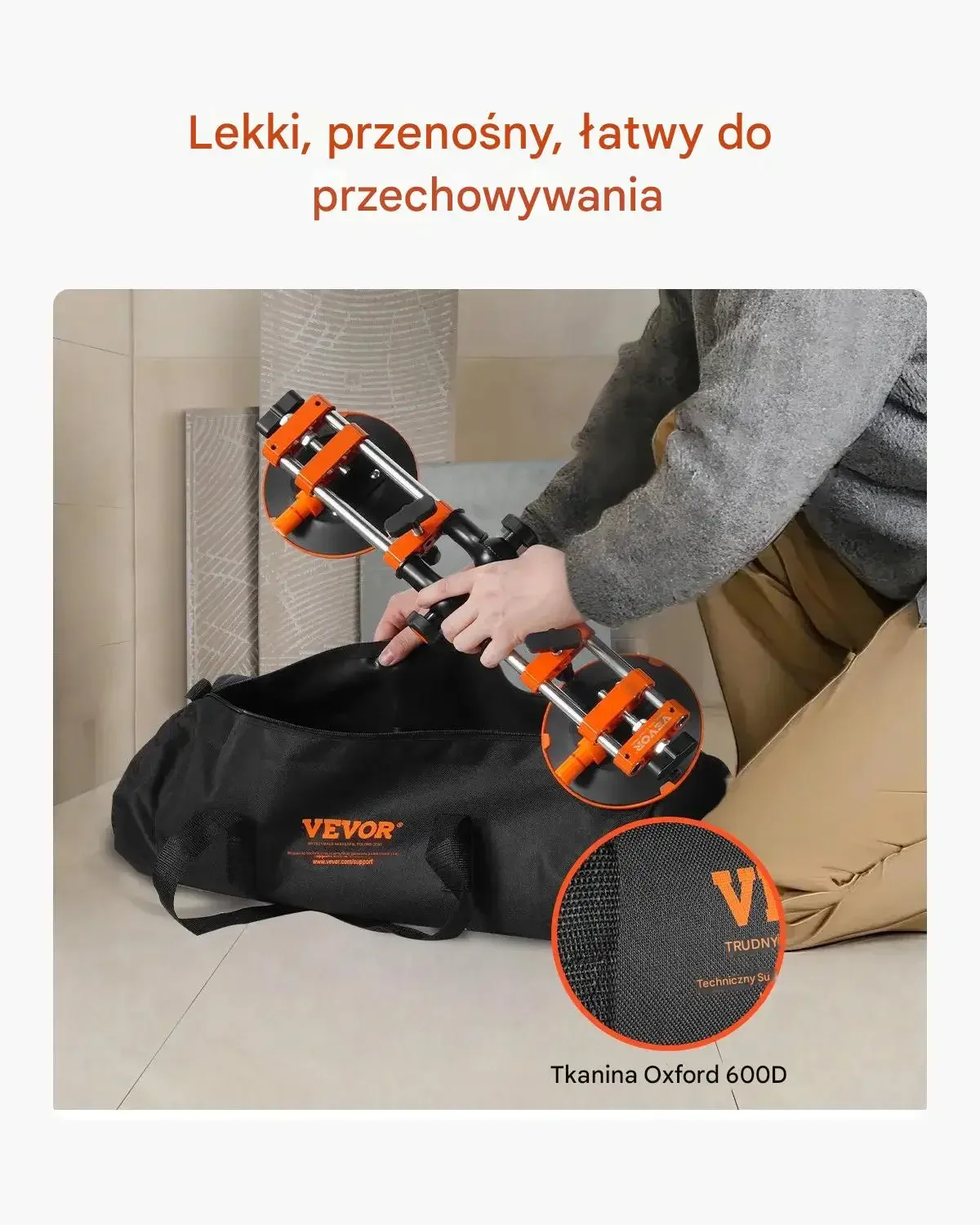 Przyssawki pozycjonujące podnośnik próżniowy zestaw 15 cm montaż szkło - obrazek 6