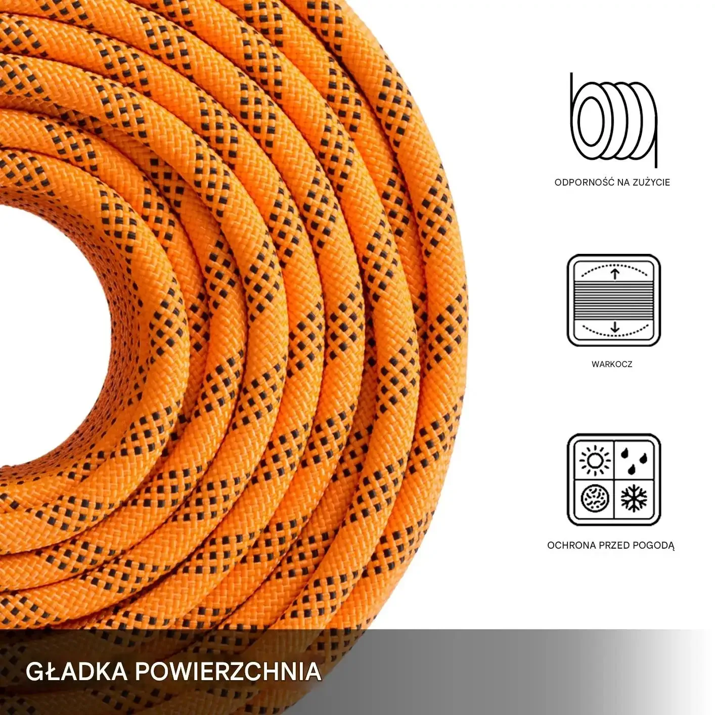 Lina poliestrowa pleciona 14mm 61m 500kg wytrzymała do żeglarstwa - obrazek 5