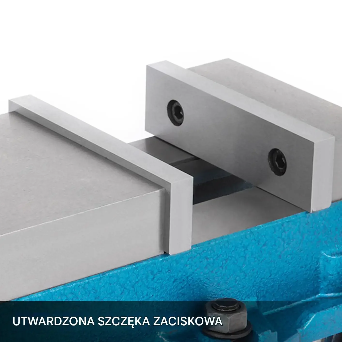 Imadło maszynowe obrotowe frezarskie wiertarskie 125 mm premium czarne BHP - obrazek 3
