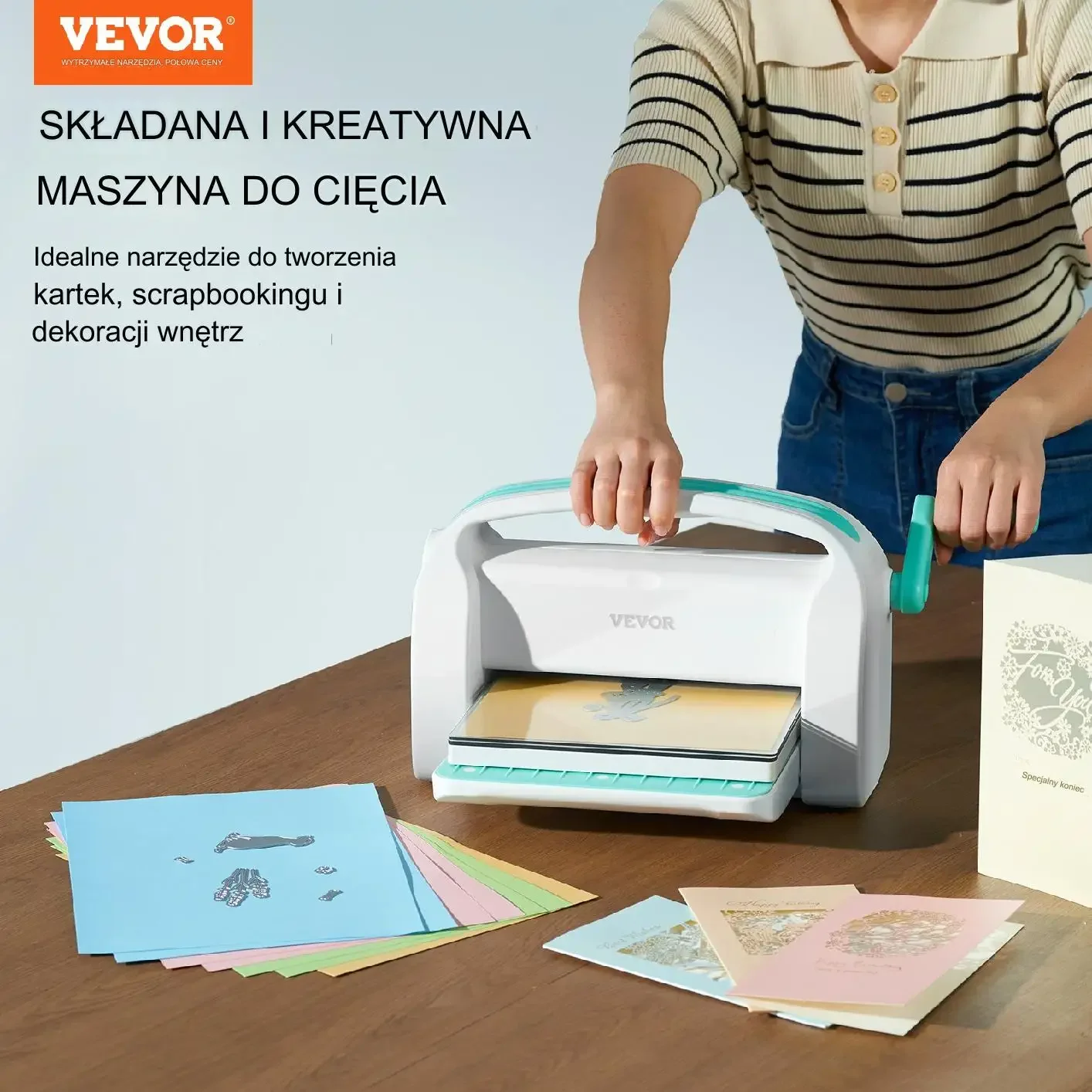 Dziurkacz Ozdobny do Papieru Maszyna do Wycinania i Tłoczenia – 226 mm - obrazek 6