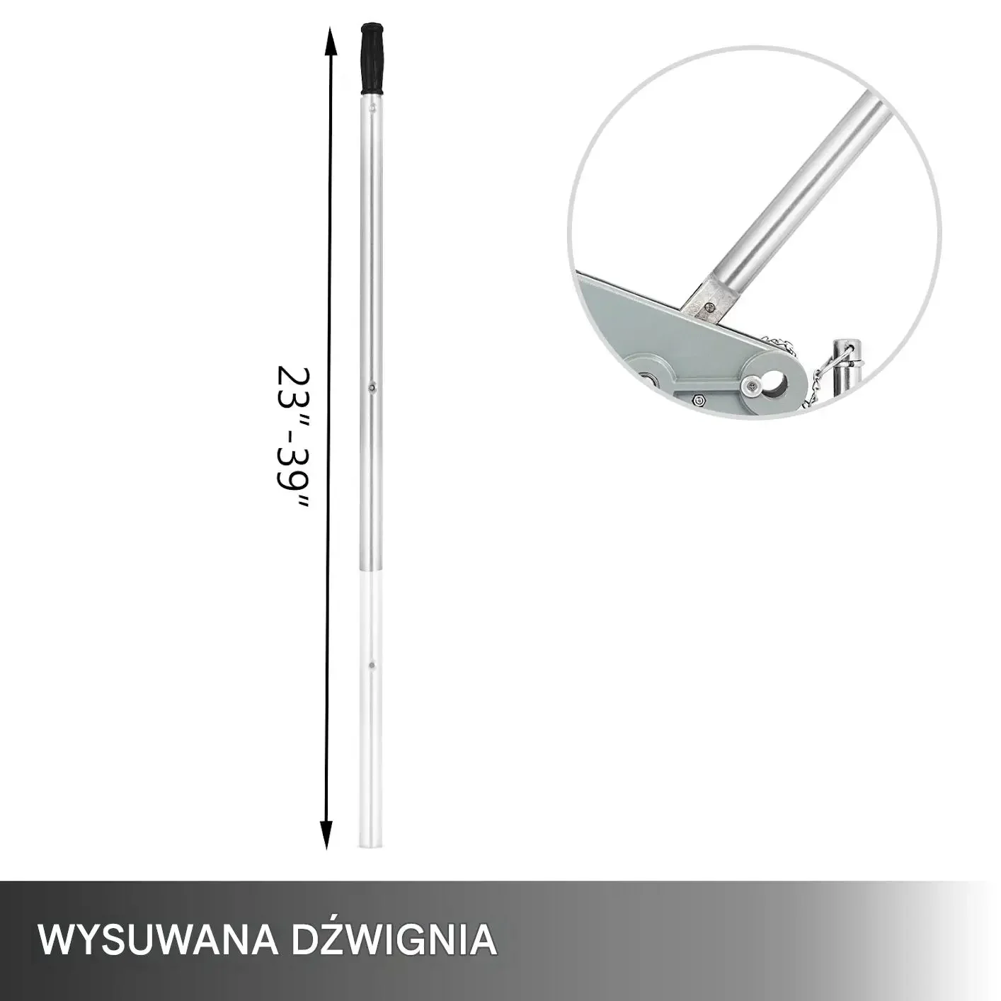 Wciągarka linowa ręczna 1,6 ton 20 m stalowa lina 11 mm mocna - obrazek 2