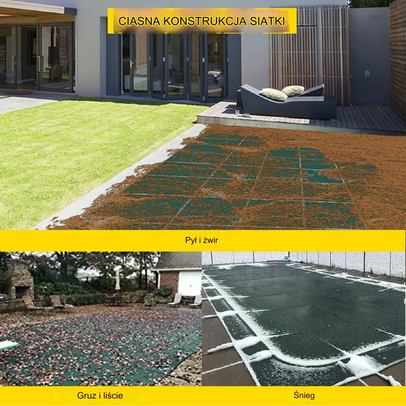 Pokrywa basenowa zimowa PP 5,48 x 10,36 m bezpieczna odporna UV premium - obrazek 6