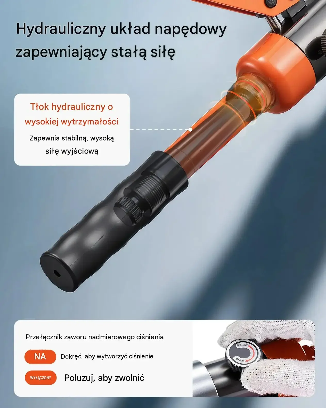 Zaciskarka hydrauliczna rur nierdzewnych mocna V12 V15 V18 V22 V28 5 szczęk - obrazek 2