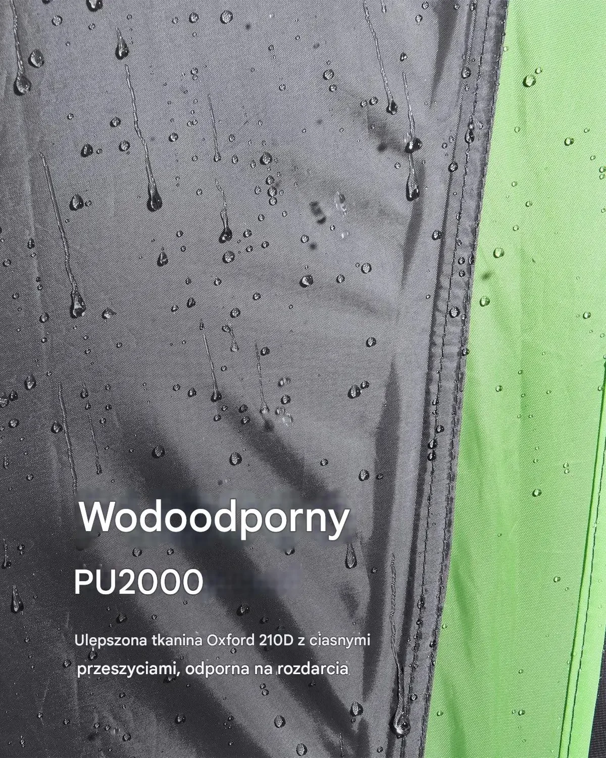 Wodoodporny namiot pickup paka kempingowy 195-204 cm 2-3 osoby mocny torba - obrazek 6